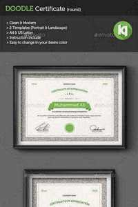 GraphicRiver - Doodle Certificate Template (round)