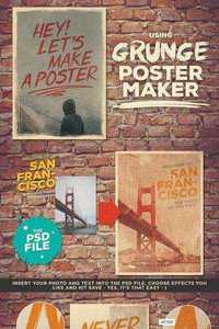 Creative Market - Grunge Poster Maker 189377