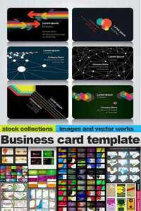 Business card template, 25 x EPS