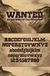 WeGraphics - Wanted - A Old West Style Title Font