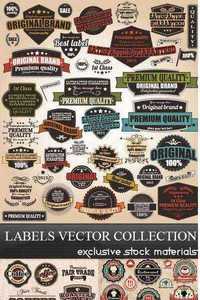 Labels - Vector Collection, 25xEPS