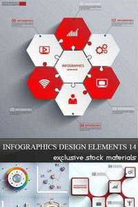Infographics Design Elements 14, 25xEPS