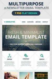 Graphicriver Multipurpose E-Newsletter Email Template 7201434