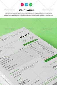 Graphicriver - Clean Invoice 8178709