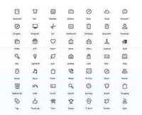 50 Simplicity Vector Icons Set
