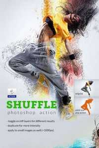 GraphicRiver - Shuffle Photoshop Action 10082600