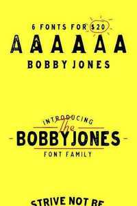 Bobby Jones Font Bundle