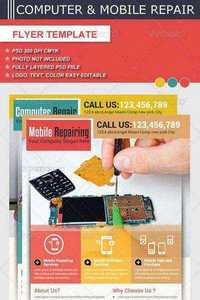 GraphicRiver Computer & Mobile Repair  Flyer Template 6217430