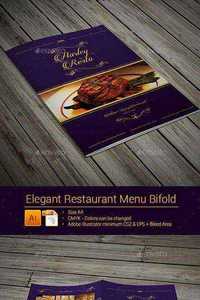Graphicriver Elegant Restaurant Menu Bifold 9149979