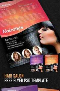 Hair Salon – Flyer PSD Template + Facebook Cover  