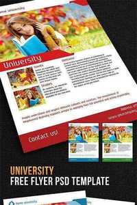 University – Flyer PSD Template + Facebook Cover  