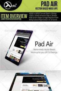 GraphicRiver - Pad Air Vector Based Mock-up