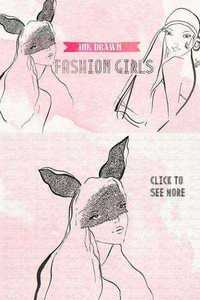 Ink Drawn Fashion Girls - CM 198980