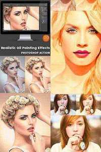 Graphicriver Realistic Oil Painting Effects - Photoshop Action 10692055