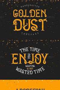 Golden Dust Typeface