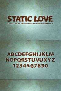 WeGraphics - Static Love A Noisy Font Face