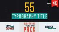 Videohive 55 Qualitative Typography 10290716