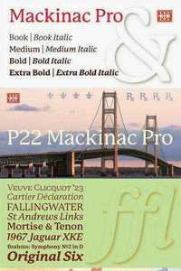 P22 Mackinac Pro Font Family