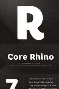 Core Rhino Font Family