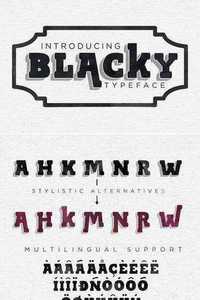 BLACKY Typeface