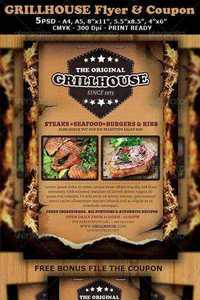 GraphicRiver - Grill Restaurant Magazine Ad or Flyer Template