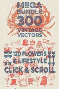 300 Fine Vintage Vectors