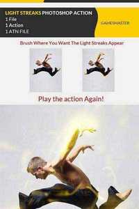 Light Streaks Photoshop Action