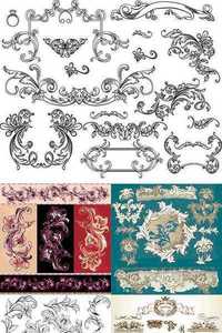 Calligraphic design elements and page decorations