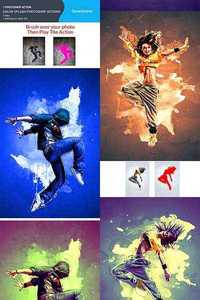 GraphicRiver Color Splash Photoshop Actions 10986483