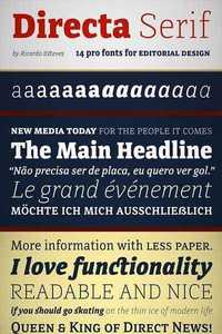 Directa Serif - Typeface for Newspapers & Magazines