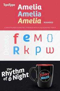 Amelia Rounded Font Famil