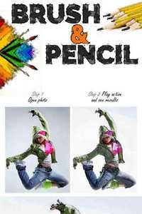 Brush & Pencil Photoshop Action