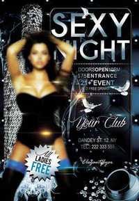 Sexy Night PSD Flyer Templates + FB Cover