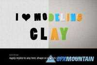 I ♥ Modeling Clay — Text Effects