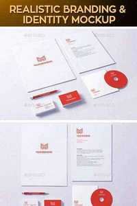 Graphicriver - Realistic Branding & Identity Design Mock-up 11422629