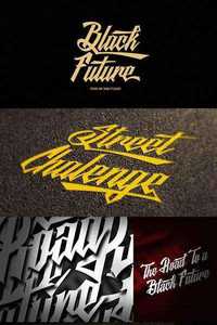 Black Future Font Family