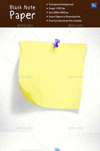 GraphicRiver: Blank Note Paper Set