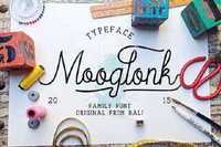 Mooglonk Family Font + Badges, Brush