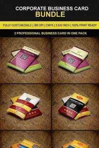 GraphicRiver - Colourful Corporate Business Card Bundle 02 11004460