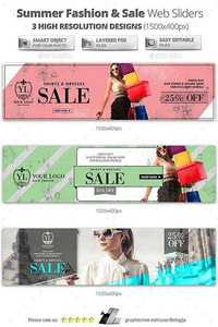 GraphicRiver - Summer Sale & Fashion Web Sliders 11527101