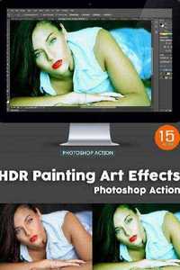 GraphicRiver - 15 HDR Painting Art Effects - Photoshop Action 11416425