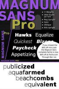 Magnum Sans Pro Font Family