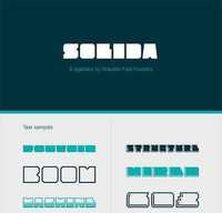 Solida - Ggeometric Angular Look Display Typeface