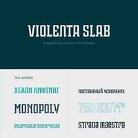 Violenta Slab - Display Geometric Typeface