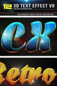 GraphicRiver - 12 3d Text Effect v9 11553283