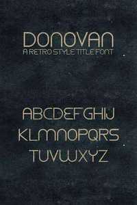 Donavon - A Retro Style Title Font