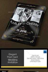 GraphicRiver - Elegant Post Card Wedding Invitation 11548725