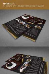 CM - Coffee A4 Trifold brochure and Flyer 275844
