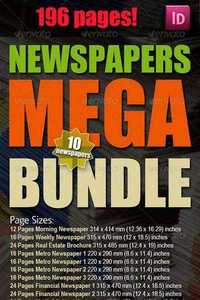 GraphicRiver 10 Newspapers Mega Bundle 6428904