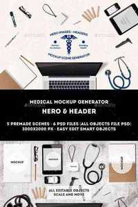 Graphicriver - Medical Mockup Generator 11608690 